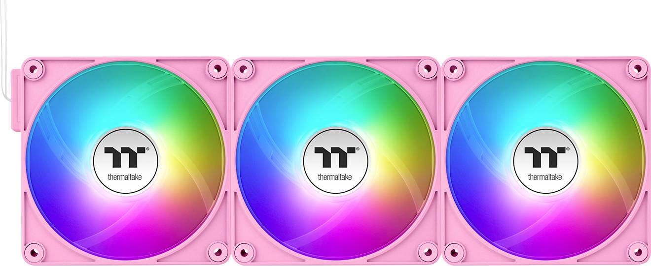 Thermaltake CT120 EX ARGB Sync PC Cooling Fan Pink 3 Pack PC-Gehäuse-Lüfter Pink (B x H x T) 120 x 120 x 25mm