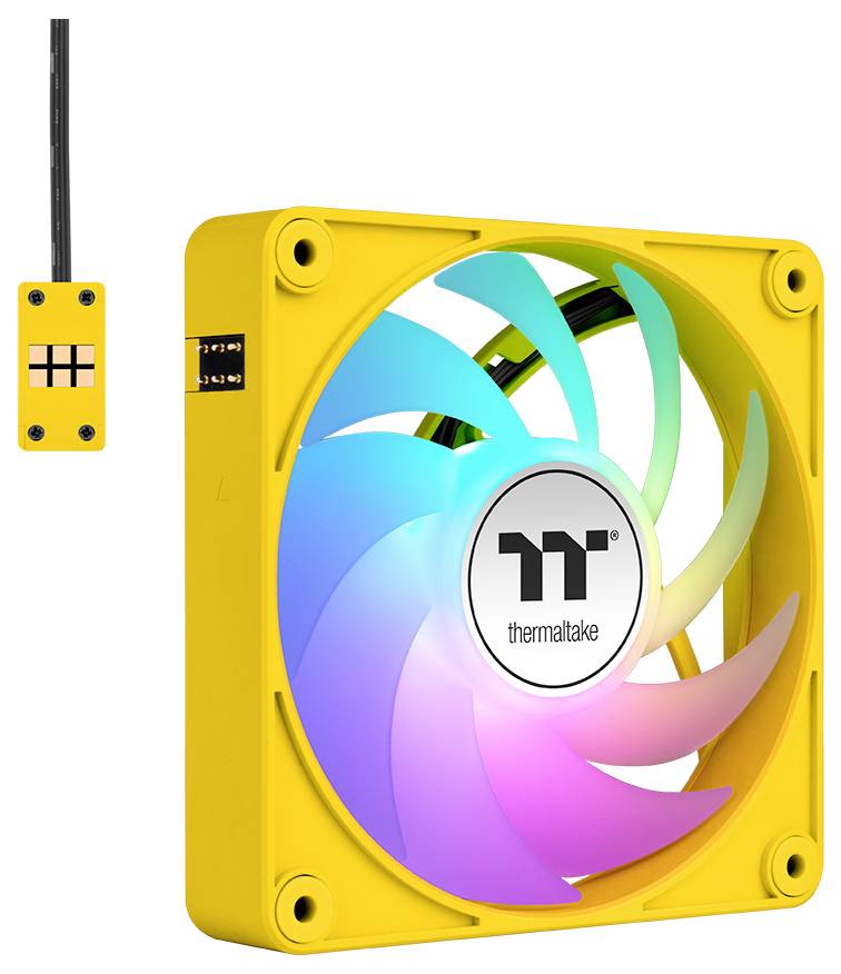 Thermaltake CT140 EX ARGB Sync PC Cooling Fan Bumblebee 3 Pack PC-Gehäuse-Lüfter Gelb (B x H x T) 140 x 140 x 25mm