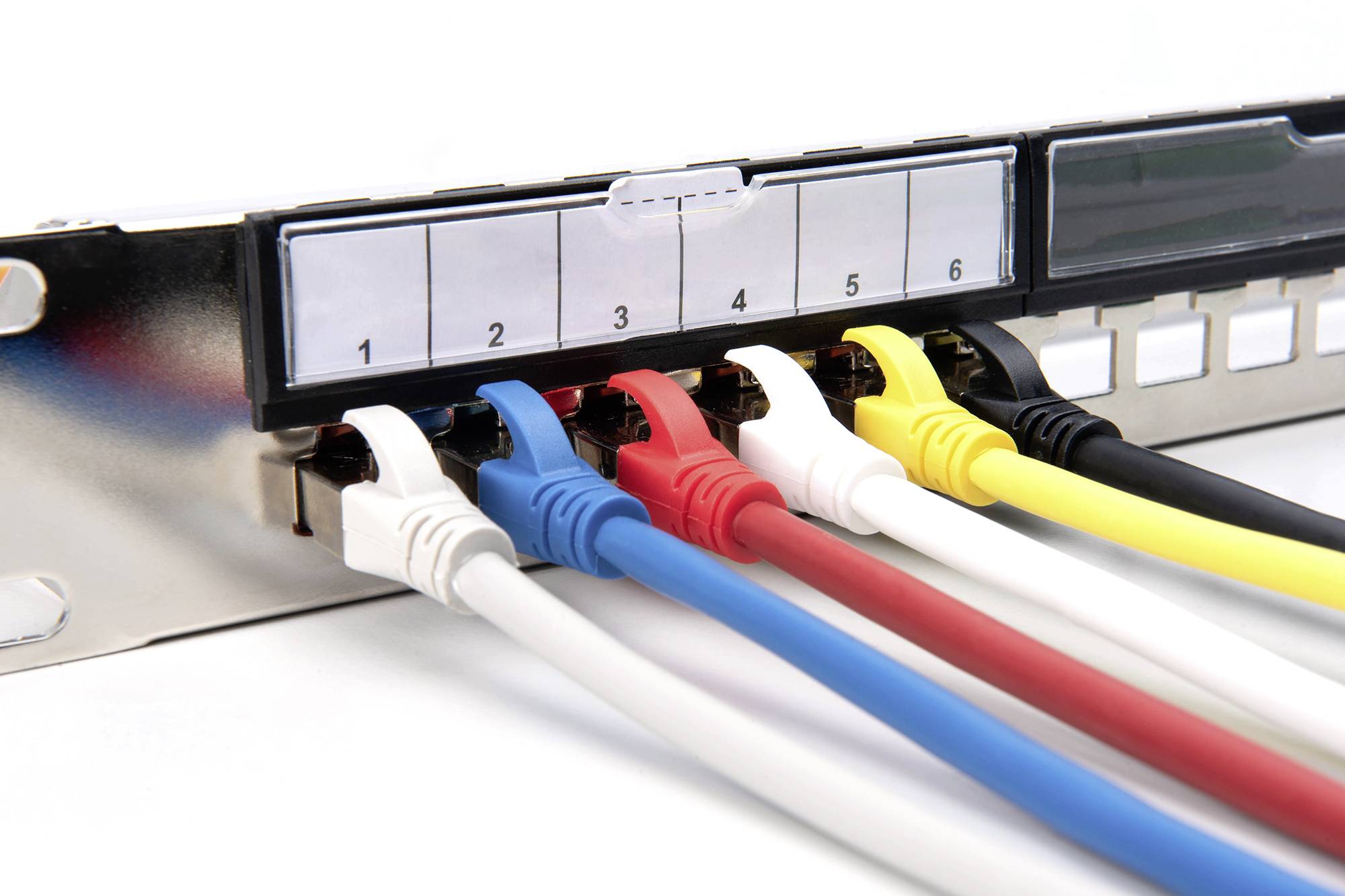 Digitus DN-91411-G 24 Port Patch-Panel 483mm (19") 1 HE Stahl, Verzinkt, Schwarz, Schwarz (RAL 9005), Metall Unbestückt