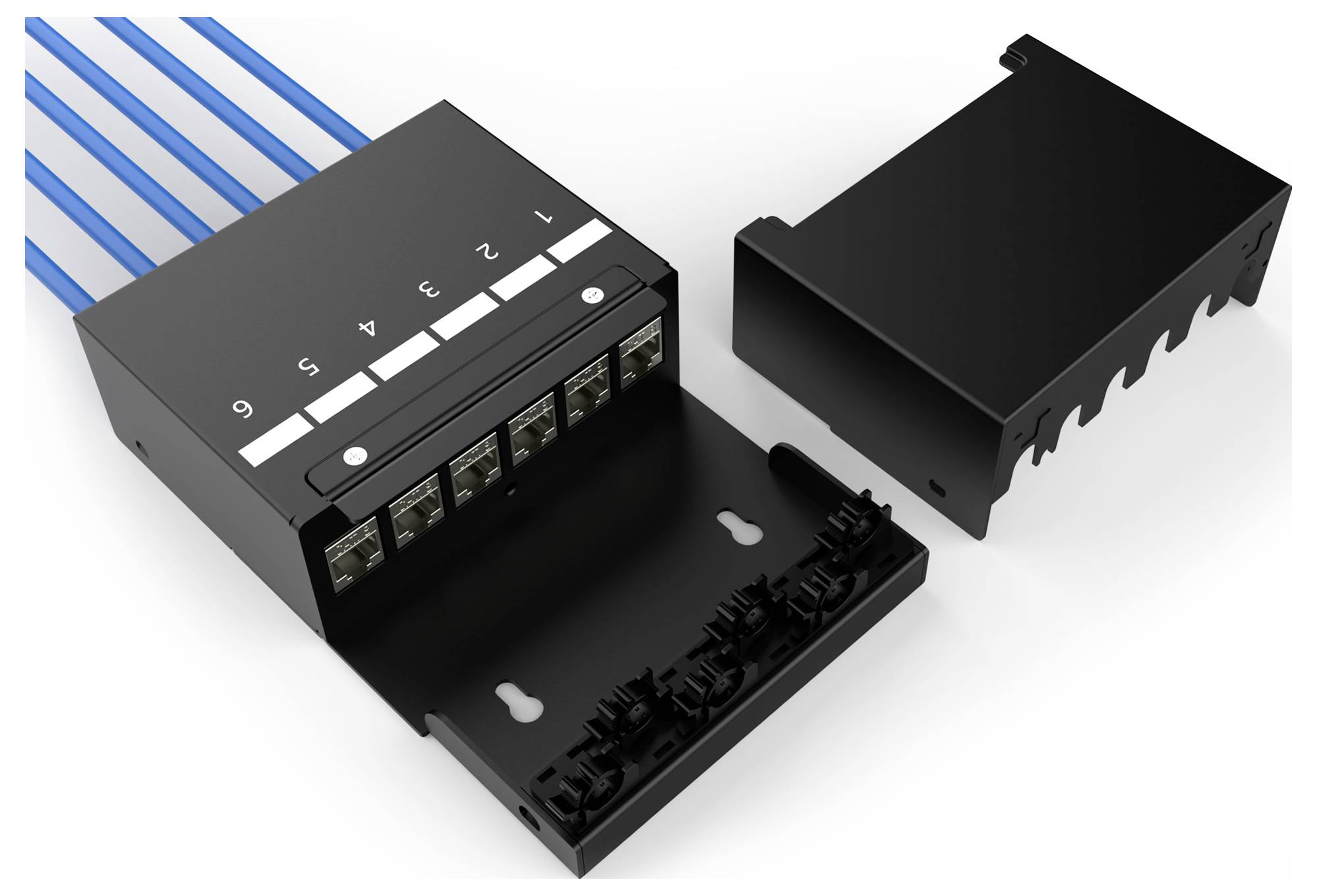 Digitus DN-93708-6 RJ45-Modulträger Keystone Unbestückt 1St.