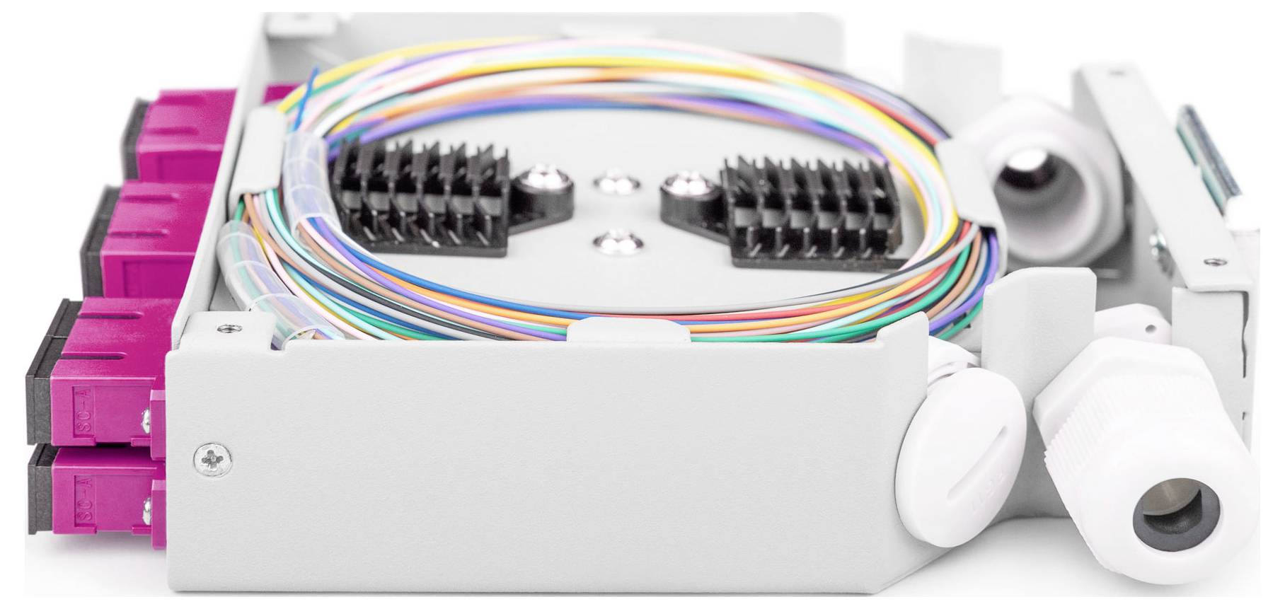 Digitus DN-963850-4 LWL-Adapter Pink, Schwarz, Grau 1St.