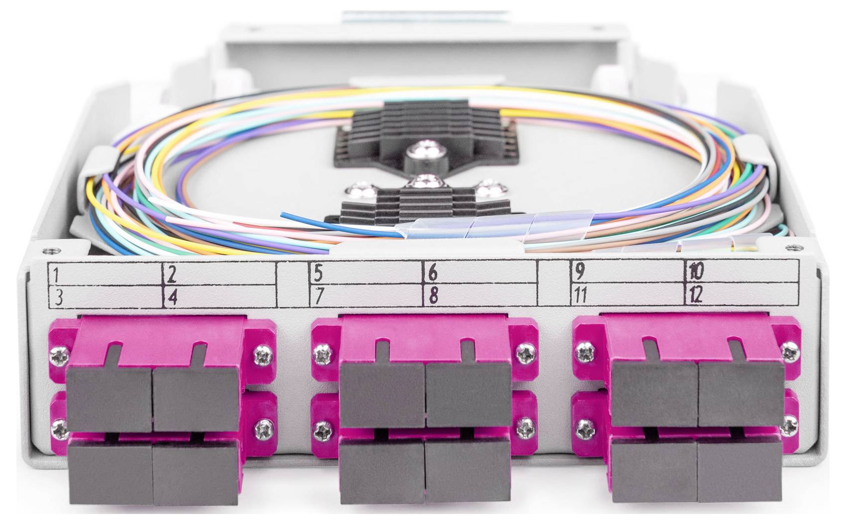 Digitus DN-963850-4 LWL-Adapter Pink, Schwarz, Grau 1St.