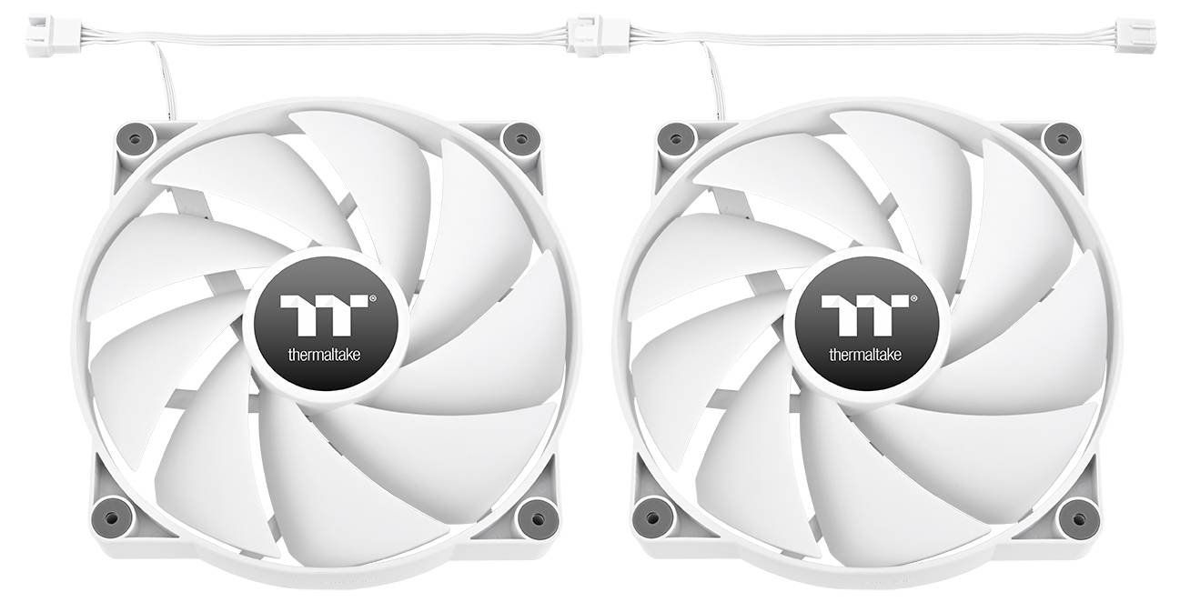 Thermaltake CT200 PC Cooling Fan White Single Pack PC-Gehäuse-Lüfter Weiß (B x H x T) 200 x 200 x 30mm