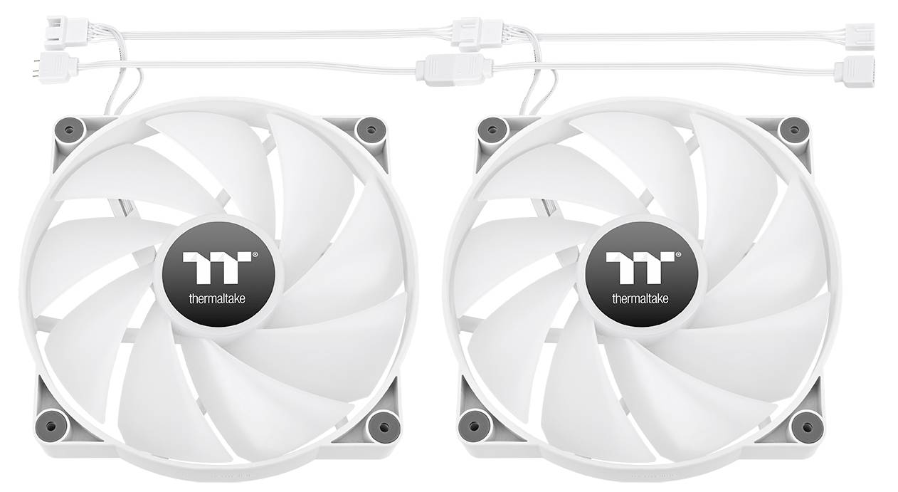Thermaltake CT200 ARGB Sync PC Cooling Fan White Single Pack PC-Gehäuse-Lüfter Weiß (B x H x T) 200 x 200 x 30mm