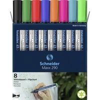 Schneider Schreibgeräte Whiteboard-Marker Maxx 290 8er Set sortiert, 6+2 Aktion 129098 Whiteboardma Schneider Schreibgeräte Whiteboard-Marker Maxx 290 8er Set sortiert, 6+2 Aktion 129098 Whiteboardma