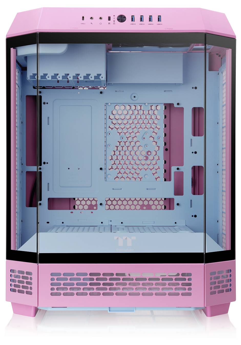 Thermaltake The Tower 600 Bubble Pink Midi-Tower PC-Gehäuse Pink, Blau