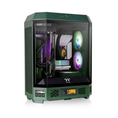 Thermaltake The Tower 600 Racing Green Midi-Tower PC-Gehäuse Grün-Schwarz (fluoreszierend)