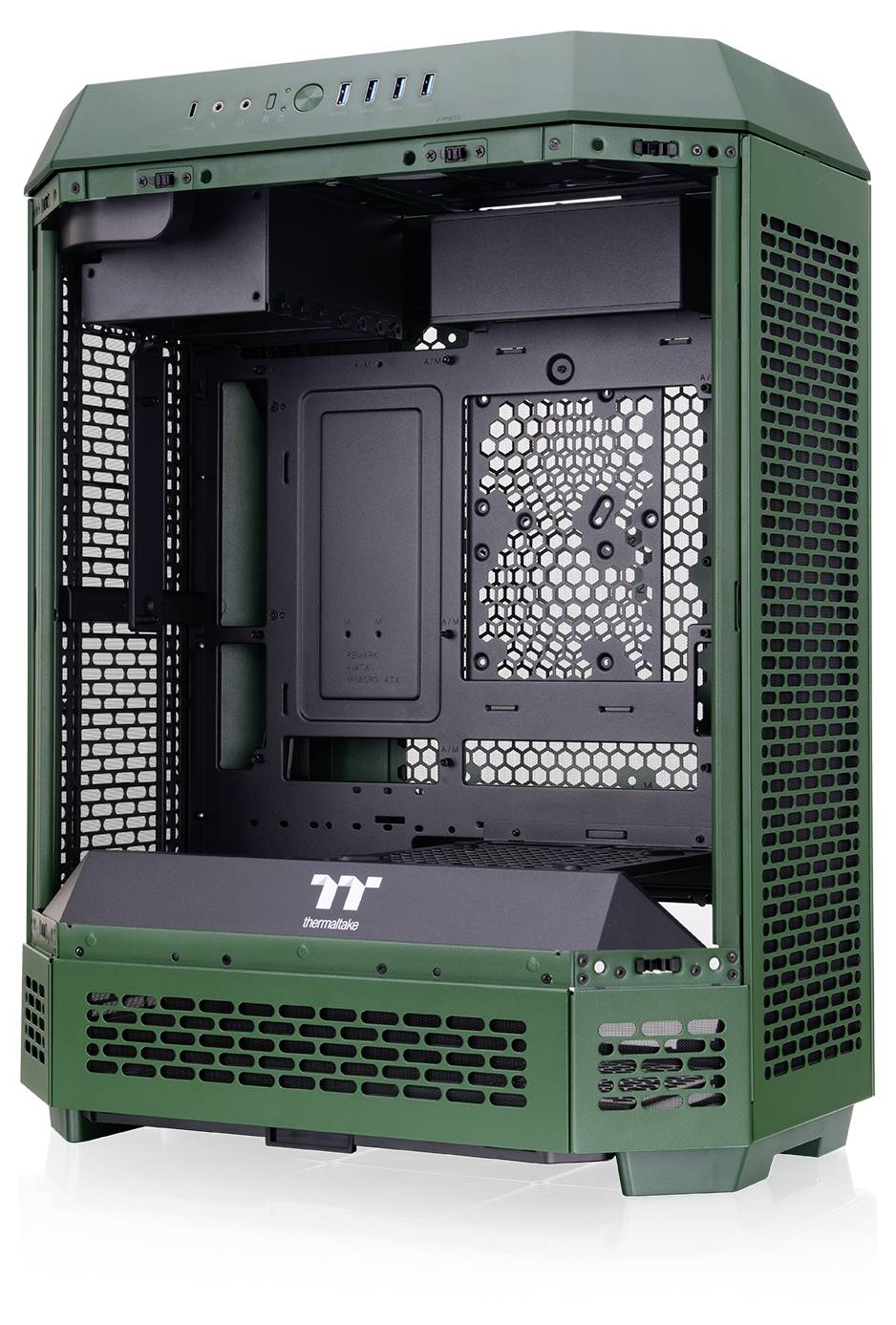 Thermaltake The Tower 600 Racing Green Midi-Tower PC-Gehäuse Grün-Schwarz (fluoreszierend)