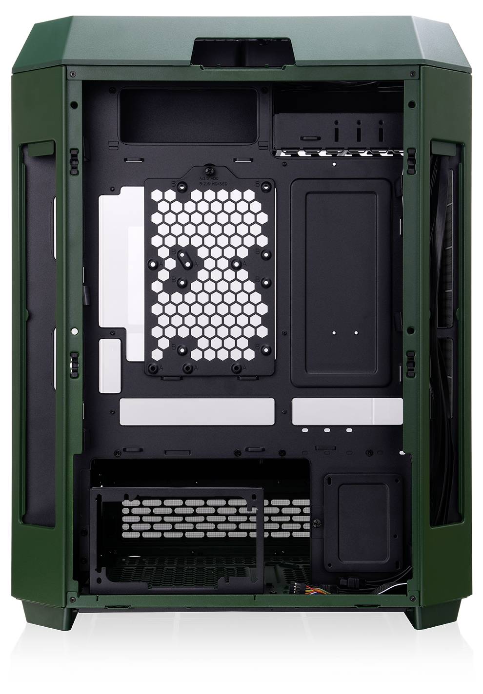 Thermaltake The Tower 600 Racing Green Midi-Tower PC-Gehäuse Grün-Schwarz (fluoreszierend)
