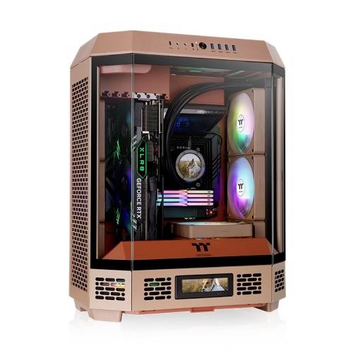 Thermaltake The Tower 600 Gravel Sand Midi-Tower PC-Gehäuse Bronze (metallic), Schwarz