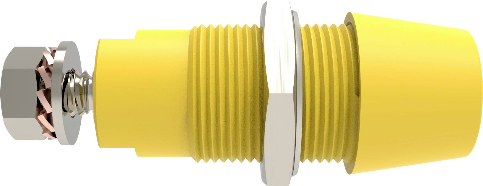 Schützinger DI SAB 9430 Ni / GE Sicherheits-Aufbaubuchse gerade Gelb 1St.