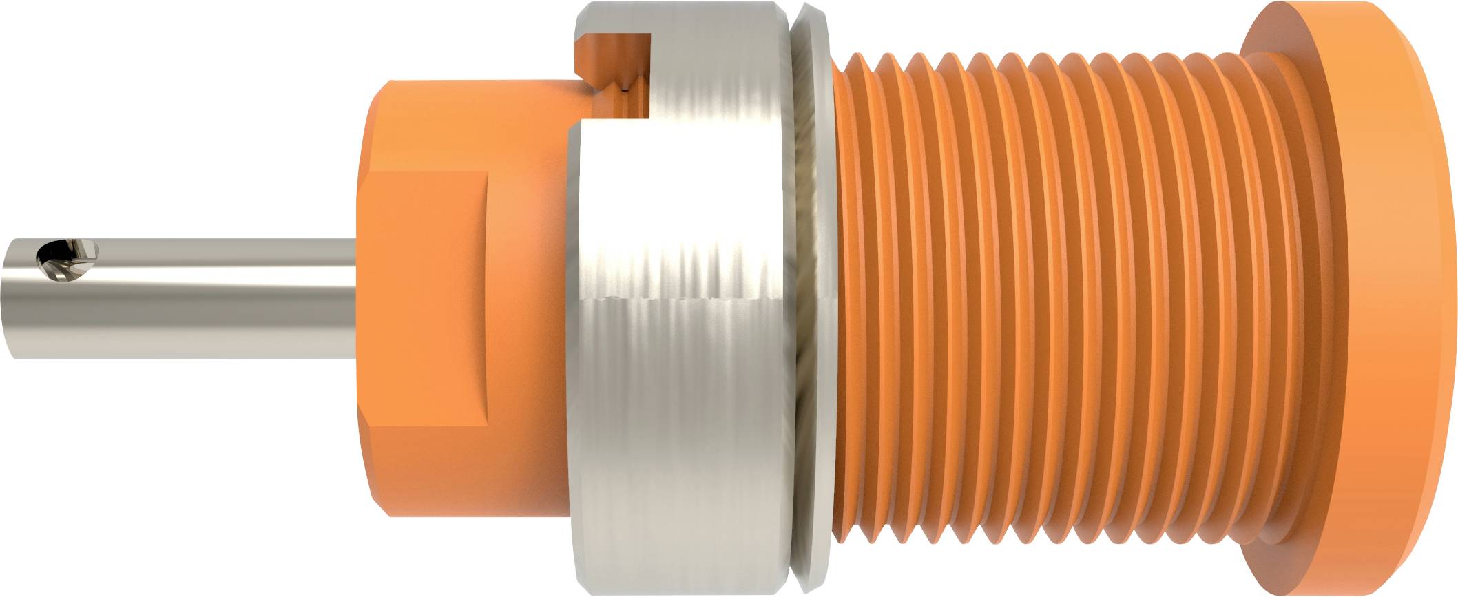 Schützinger DI SEB 6525 Ni / OR Sicherheits-Einbaubuchse gerade Orange