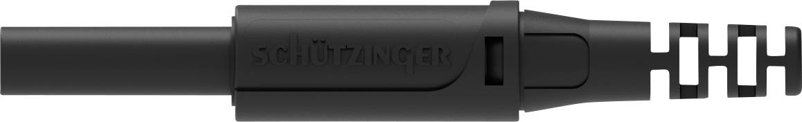 Schützinger DI SKU 30 L Ni / OK / SW Sicherheits-Laborbuchse gerade Schwarz 1 St.