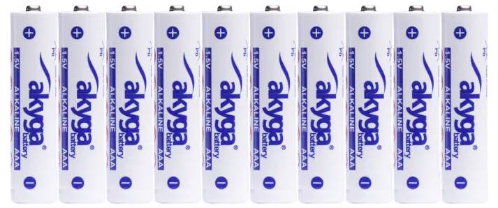 Akyga AAA LR03 Micro (AAA)-Batterie Alkali-Mangan 1300 mAh 1.5V 10St.