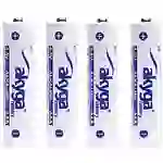 Akyga AAA LR03 Micro (AAA)-Batterie Alkali-Mangan 1300 mAh 1.5V 4St. Akyga AAA LR03 Micro (AAA)-Batterie Alkali-Mangan 1300 mAh 1.5V 4St.