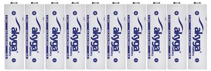 Akyga AA LR6 Mignon (AA)-Batterie Alkali-Mangan 3050 mAh 1.5 V 10 St.