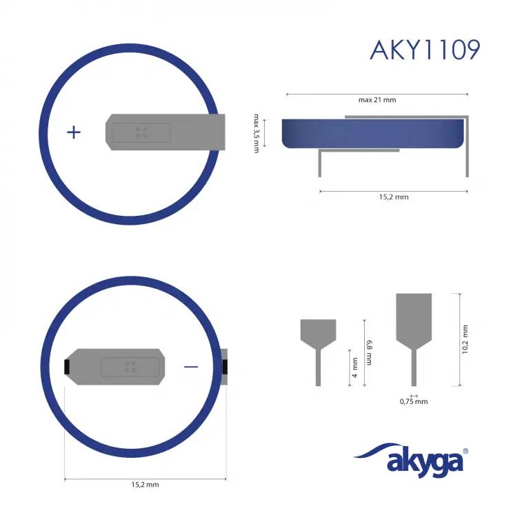 Akyga Knopfzelle CR 2032 3V 210 mAh Li-MnO2 CR2032 HP2B