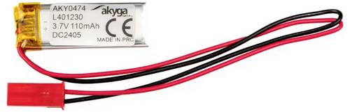 Akyga LP401230 Akkupack x Spezial-Akku LiPo 3.7 V 110 mAh