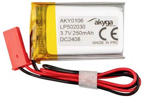 Akyga LP502030 Akkupack x Spezial-Akku LiPo 3.7 V 250 mAh