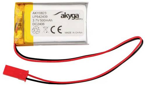 Akyga LP542439 Akkupack x Spezial-Akku LiPo 3.7 V 500 mAh