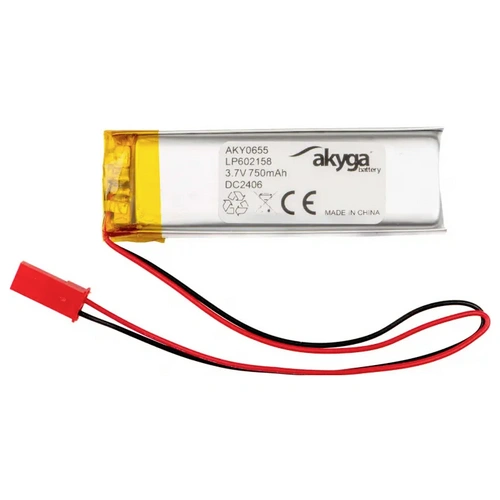 Akyga LP602158 Akkupack x Spezial-Akku LiPo 3.7 V 750 mAh Akyga LP602158 Akkupack x Spezial-Akku LiPo 3.7 V 750 mAh