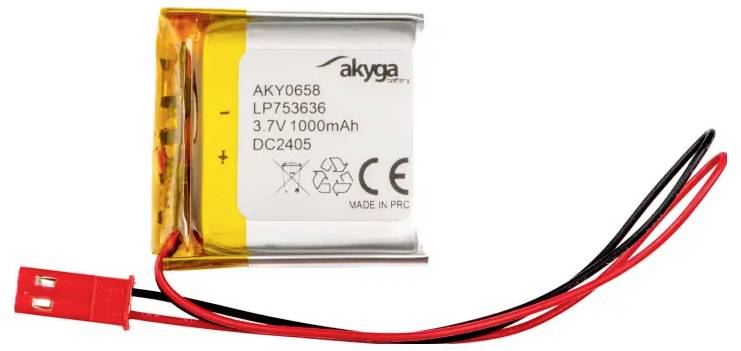 Akyga LP753636 Akkupack x Spezial-Akku LiPo 3.7 V 1000 mAh