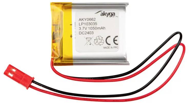 Akyga LP103035 Akkupack x Spezial-Akku LiPo 3.7 V 1050 mAh