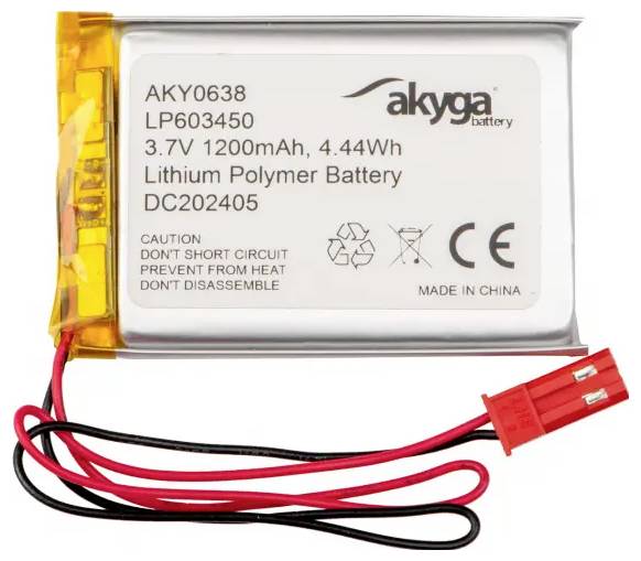 Akyga LP603450 Akkupack x Spezial-Akku LiPo 3.7 V 1200 mAh