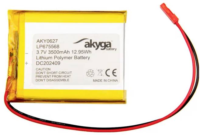 Akyga LP675568 Akkupack x Spezial-Akku LiPo 3.7V 3500 mAh