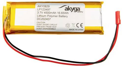 Akyga LP123497 Akkupack x Spezial-Akku LiPo 3.7 V 4500 mAh