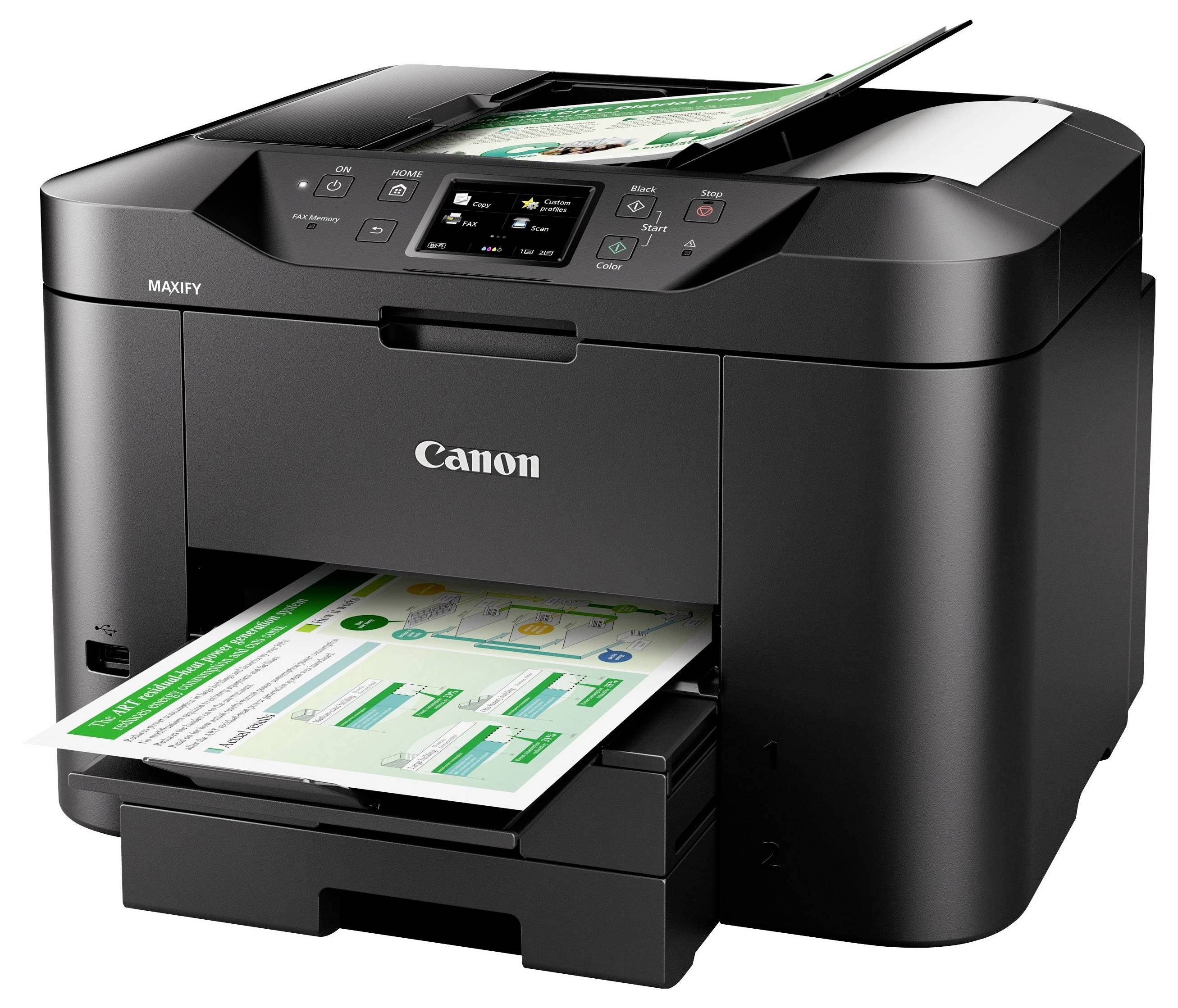 Canon MAXIFY MB2750 4 ipm b/n 15.5 ipm col Multifunktionsdrucker Tintenstrahl Farbe A4 LAN, WLAN, Duplex, ADF
