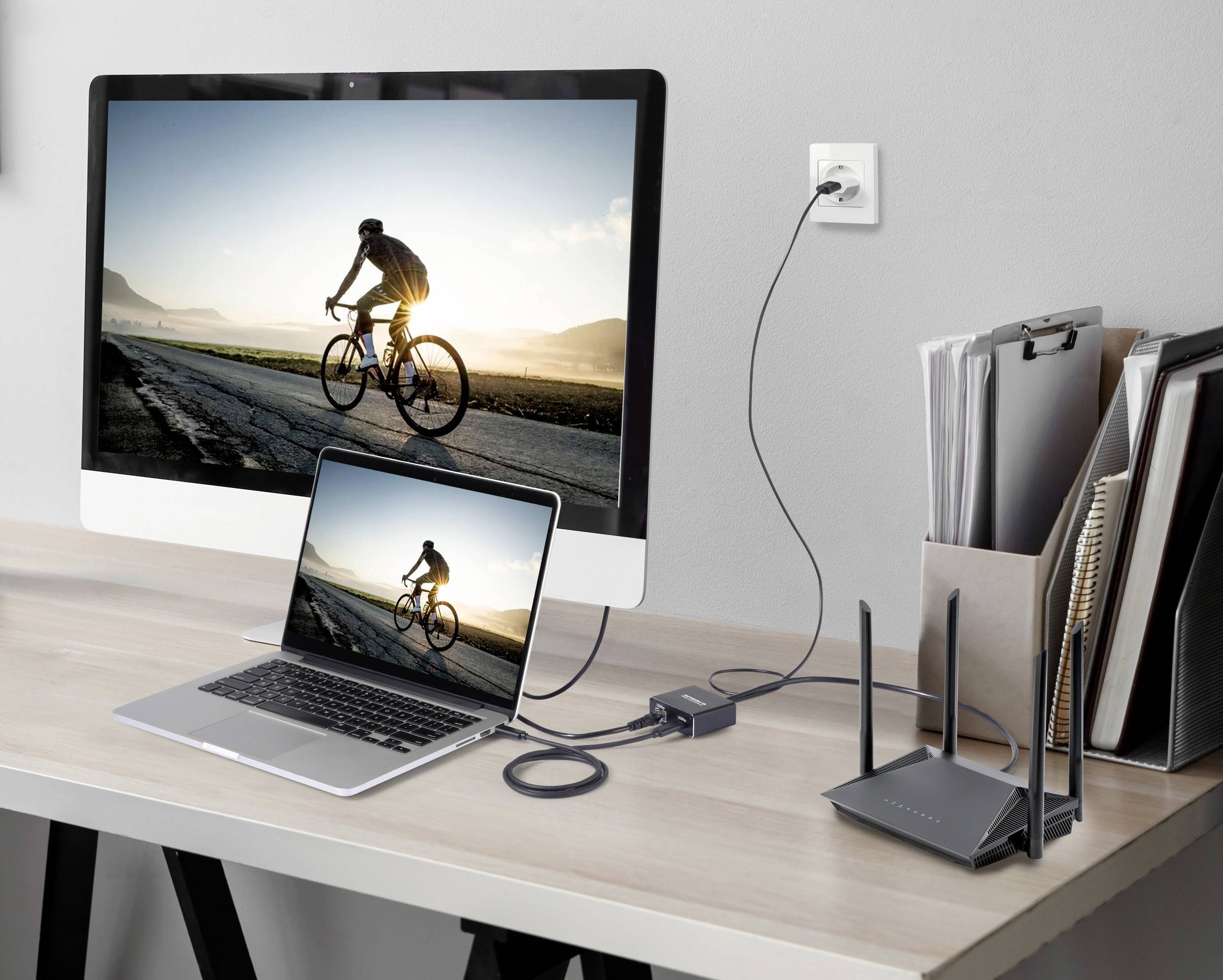 SpeaKa Professional SP-GNS-200 Netzwerkadapter/Hub 1 GBit/s USB-C®, RJ45