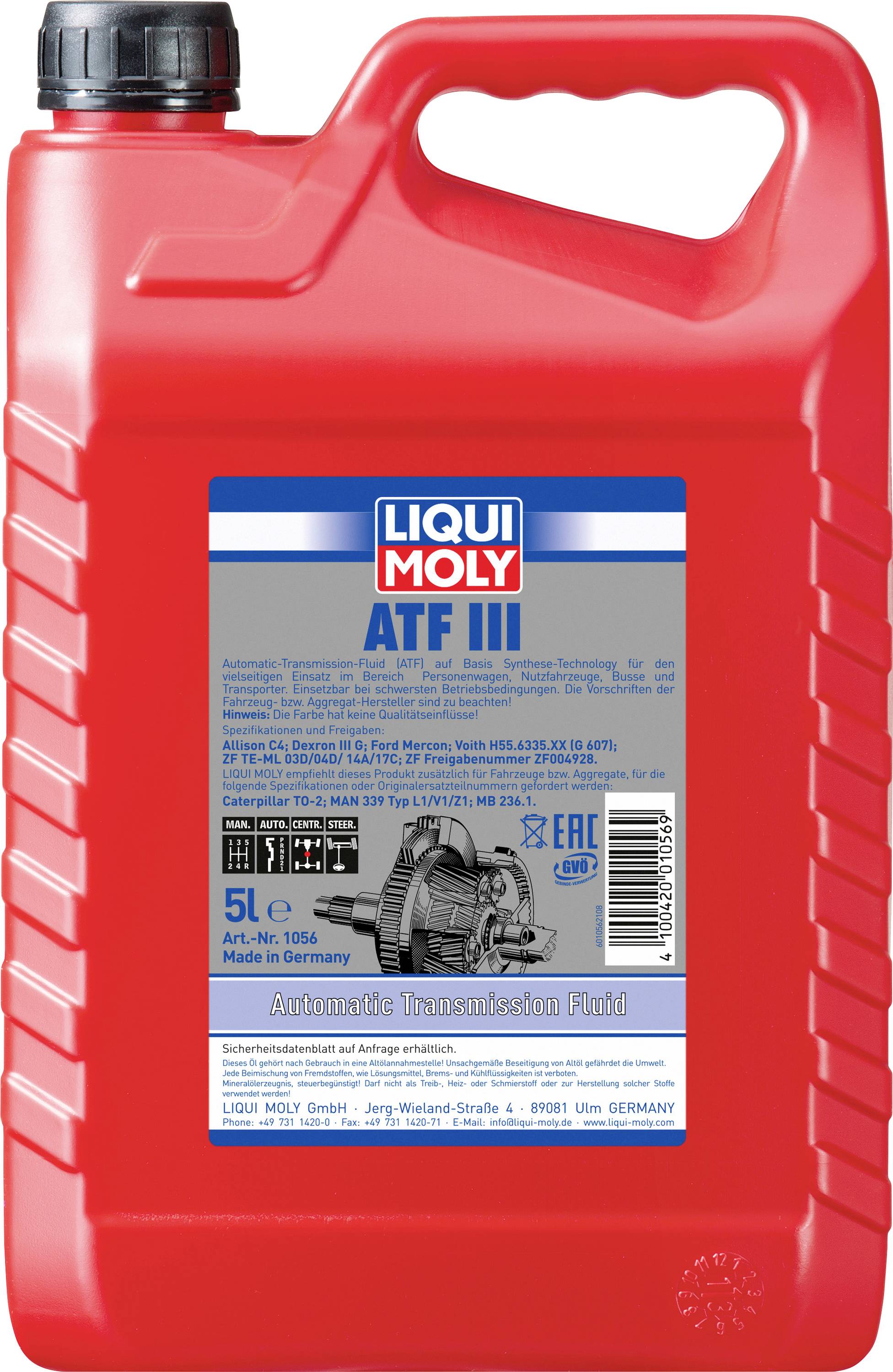 Liqui Moly ATF III 1056 Getriebeöl 5l