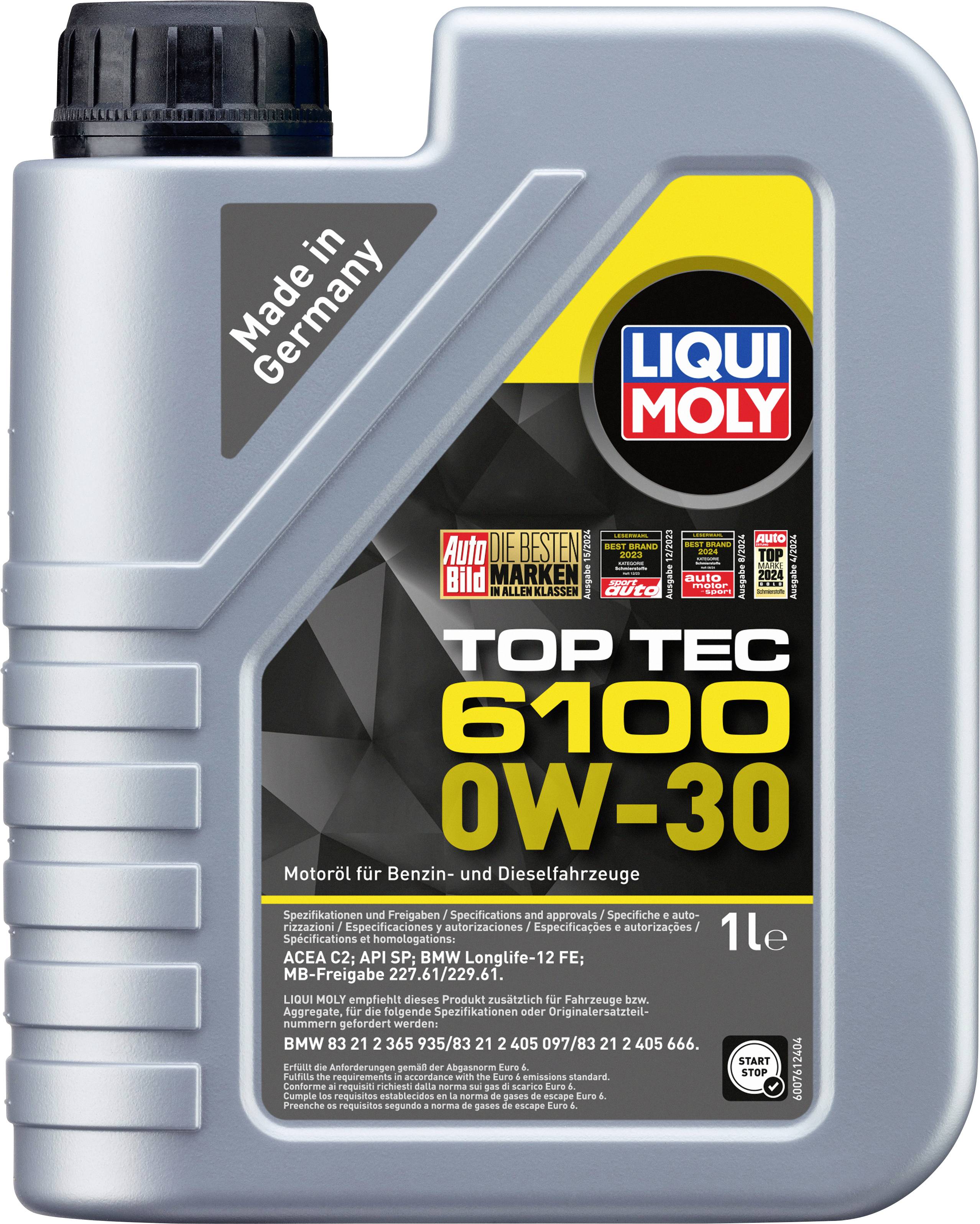 Liqui Moly Top Tec 6100 0W-30 20770 Motoröl 1l