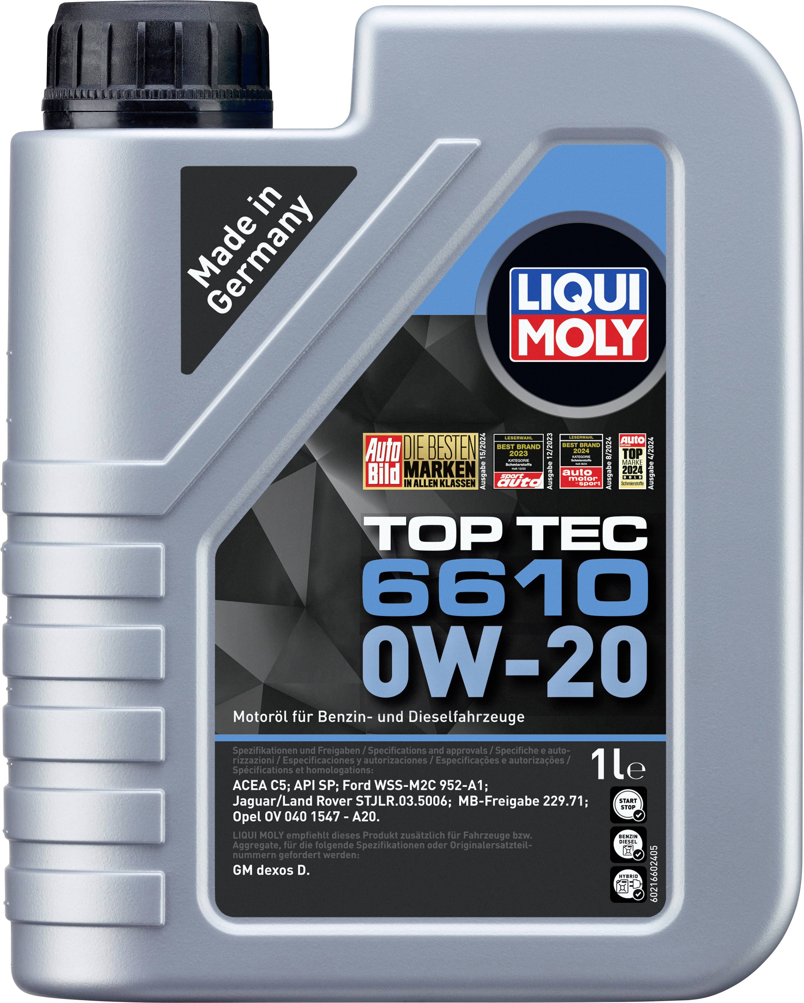 Liqui Moly Top Tec 6610 0W-20 21660 Motoröl 1l