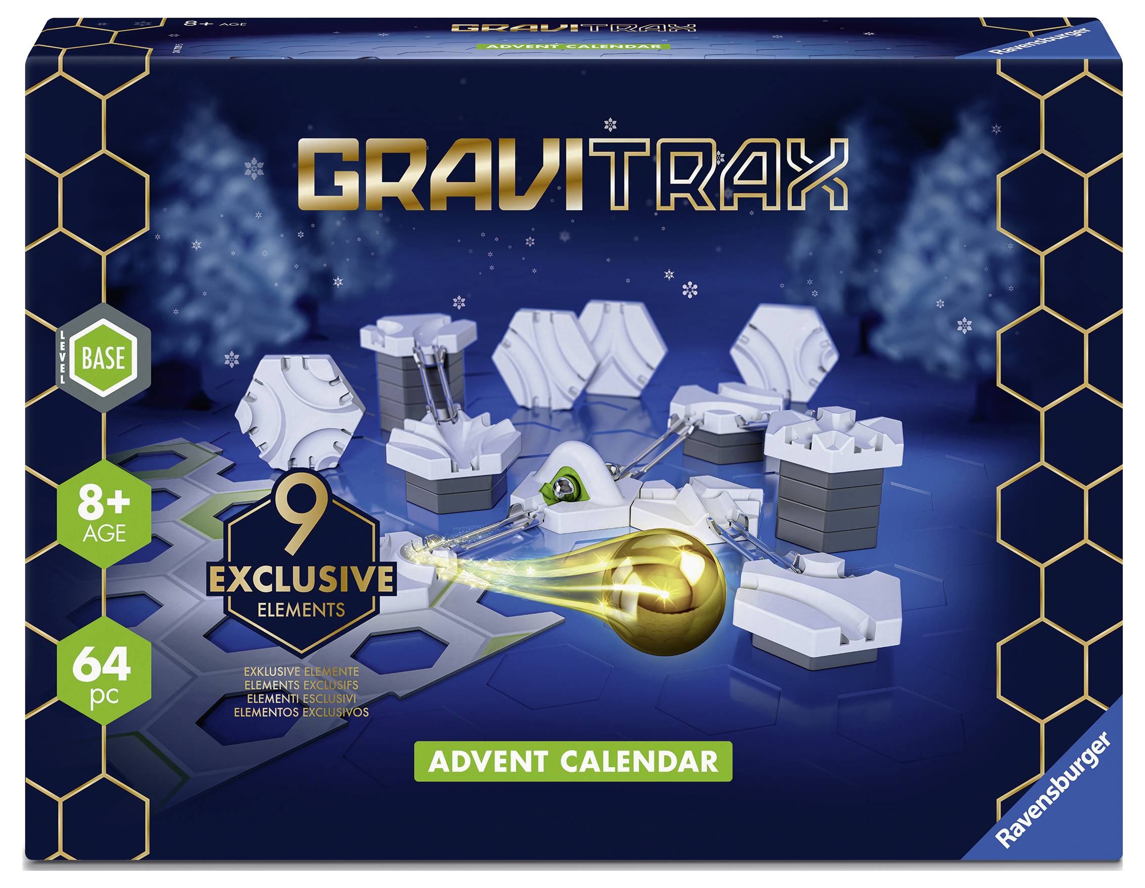 Ravensburger GraviTrax Advent Calendar Slopes Spielwaren Adventskalender Altersklasse ab 8 Jahre