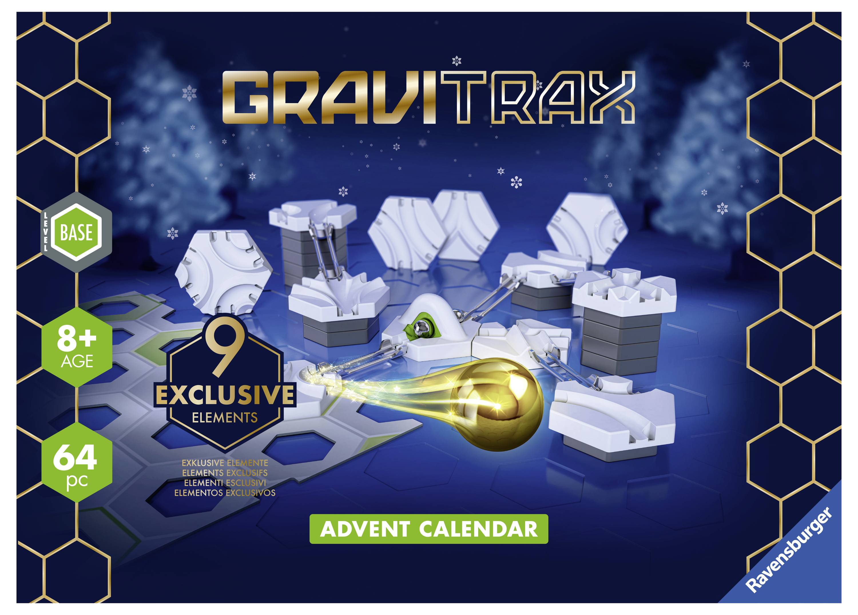 Ravensburger GraviTrax Advent Calendar Slopes Spielwaren Adventskalender Altersklasse ab 8 Jahre