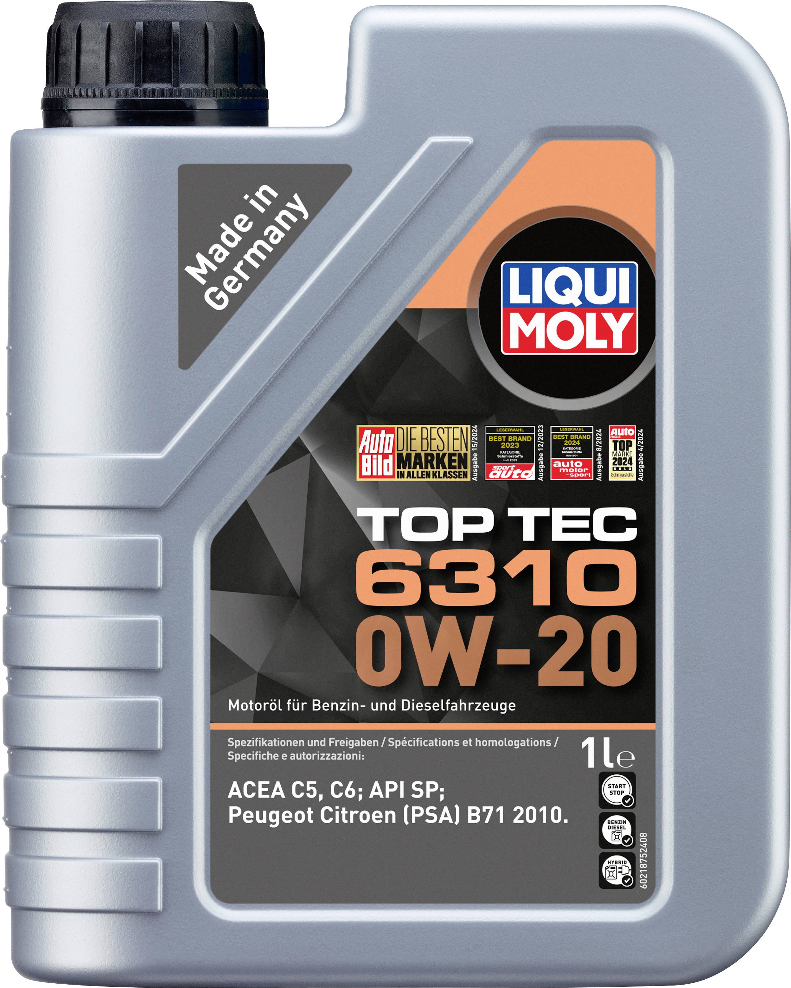 Liqui Moly Top Tec 6310 0W-20 21875 Motoröl 1l