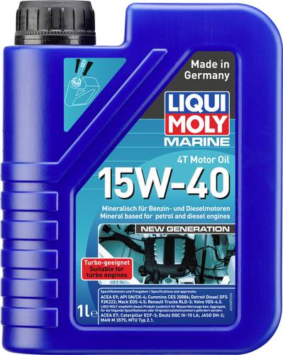 Liqui Moly Marine 4T Motor Oil 15W-40 New Generation 25089 Motoröl 1l