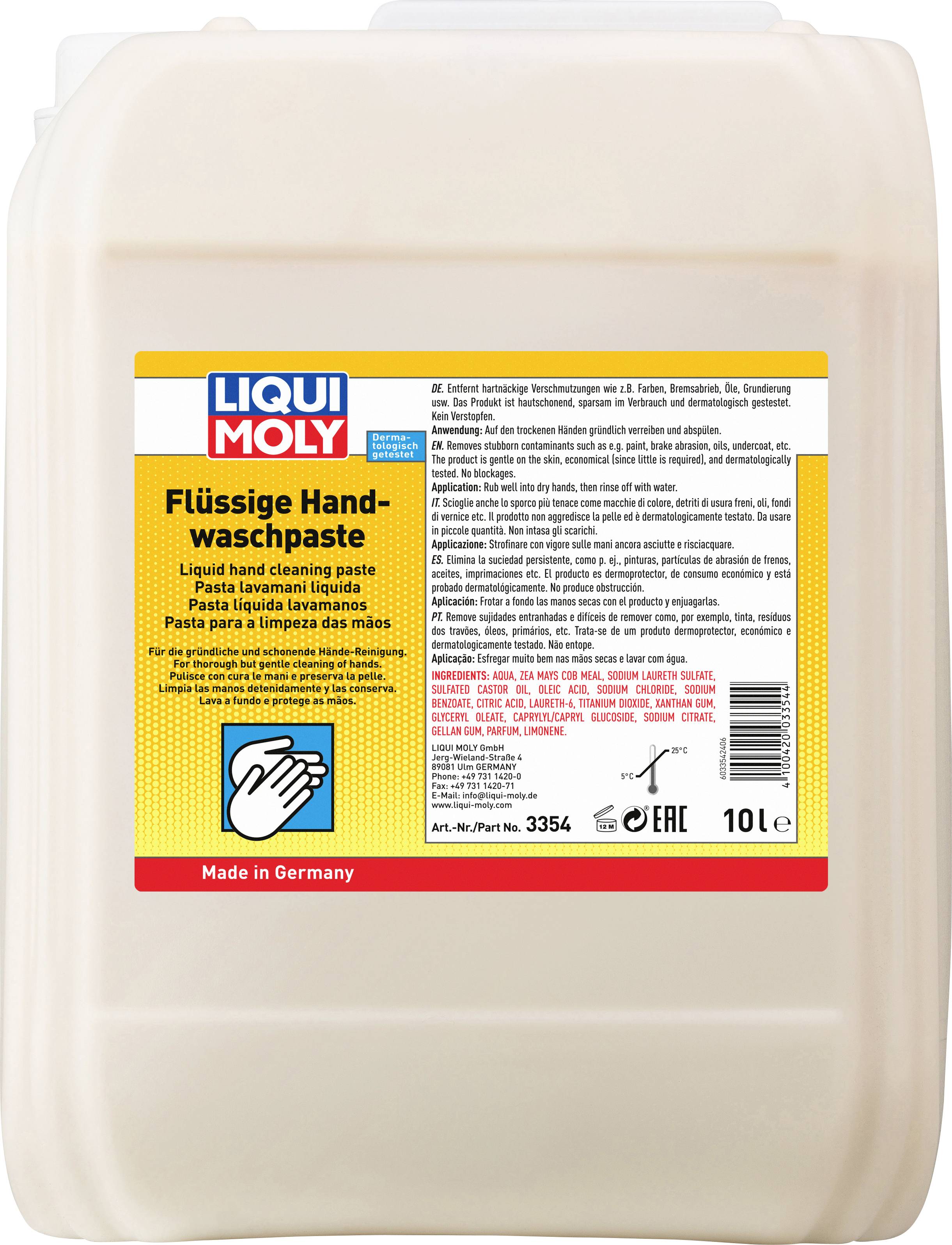 Liqui Moly 3354 Handwaschpaste 10l