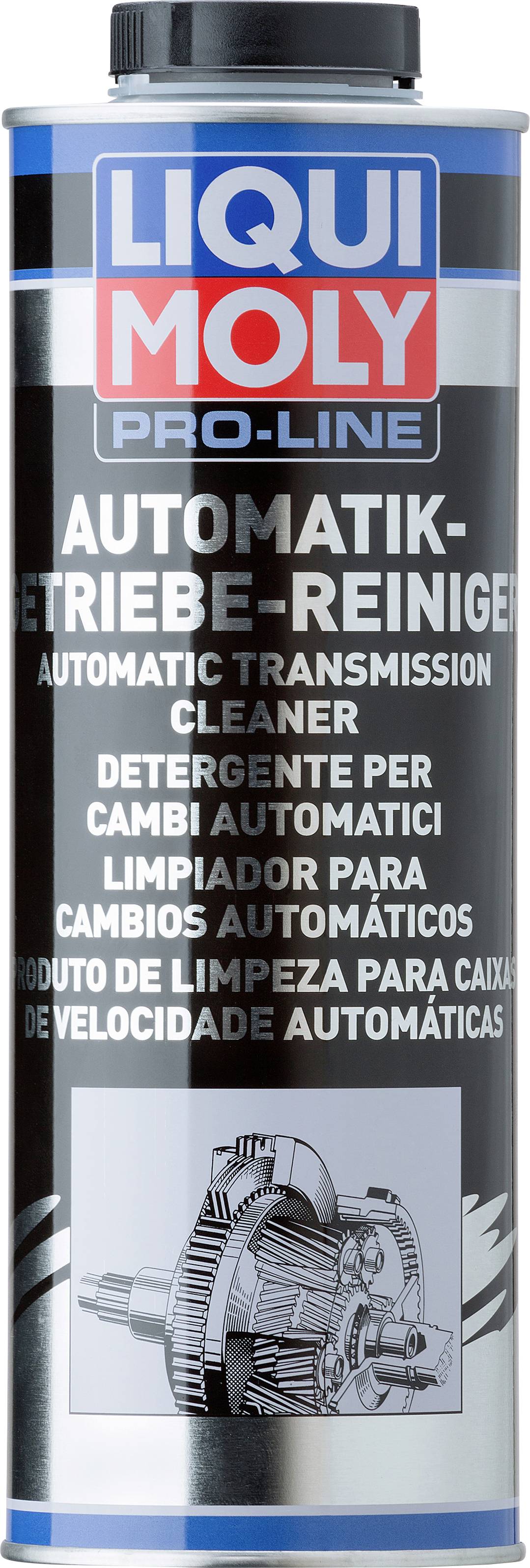 Eine Dose Liqui Moly Pro-Line Automatikeinheiten-Reiniger, verwendet zur Reinigung und Pflege von Automatikgetrieben.