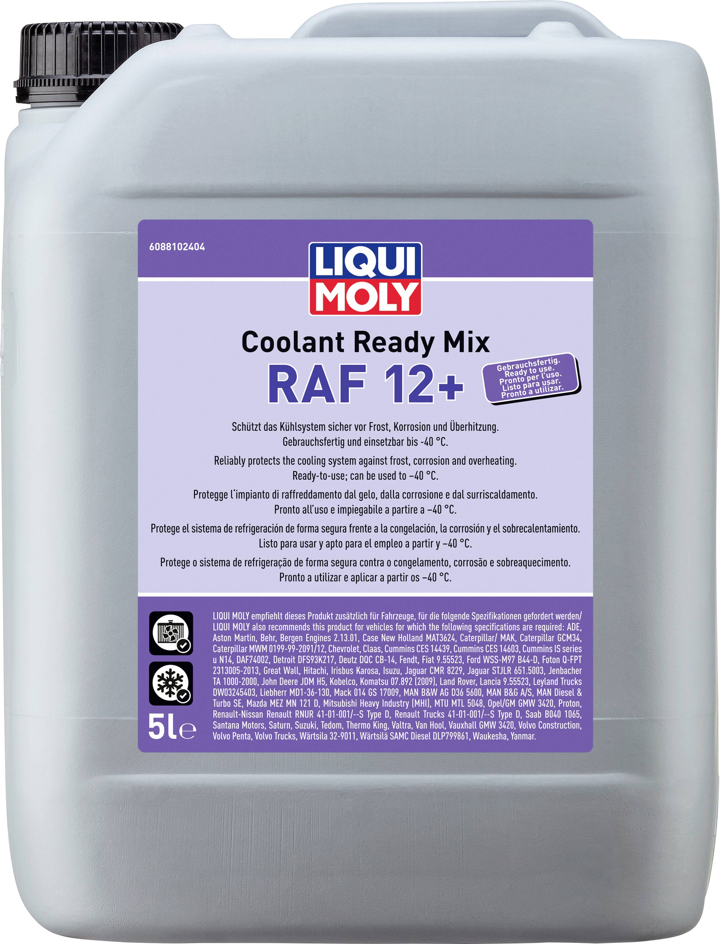 Liqui Moly Coolant Ready Mix RAF12+ 8810 Kühlerfrostschutz 5l