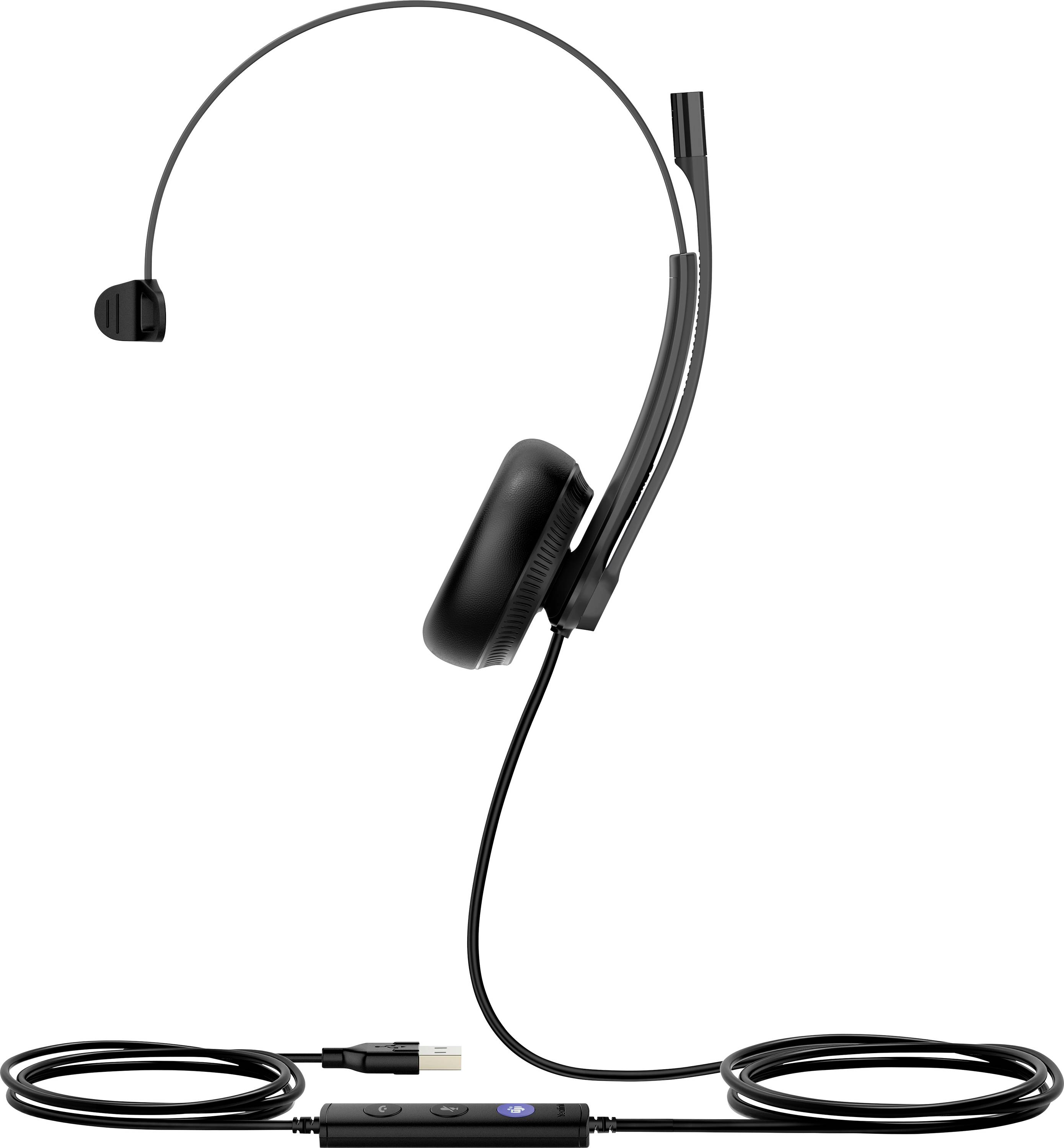 Yealink USB Headset UH34 Mono Teams On Ear Headset Schwarz