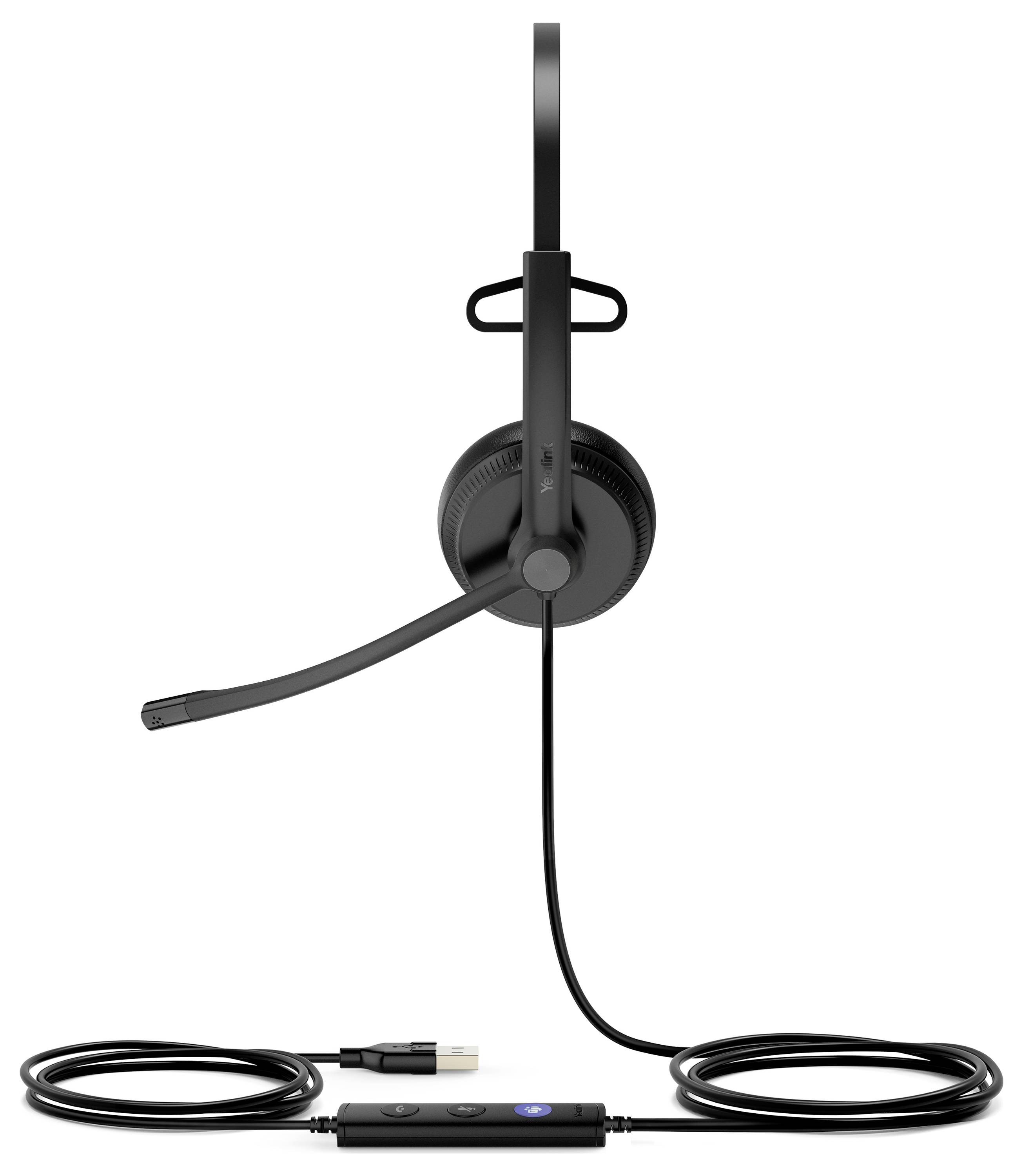 Yealink USB Headset UH34 Mono Teams On Ear Headset Schwarz