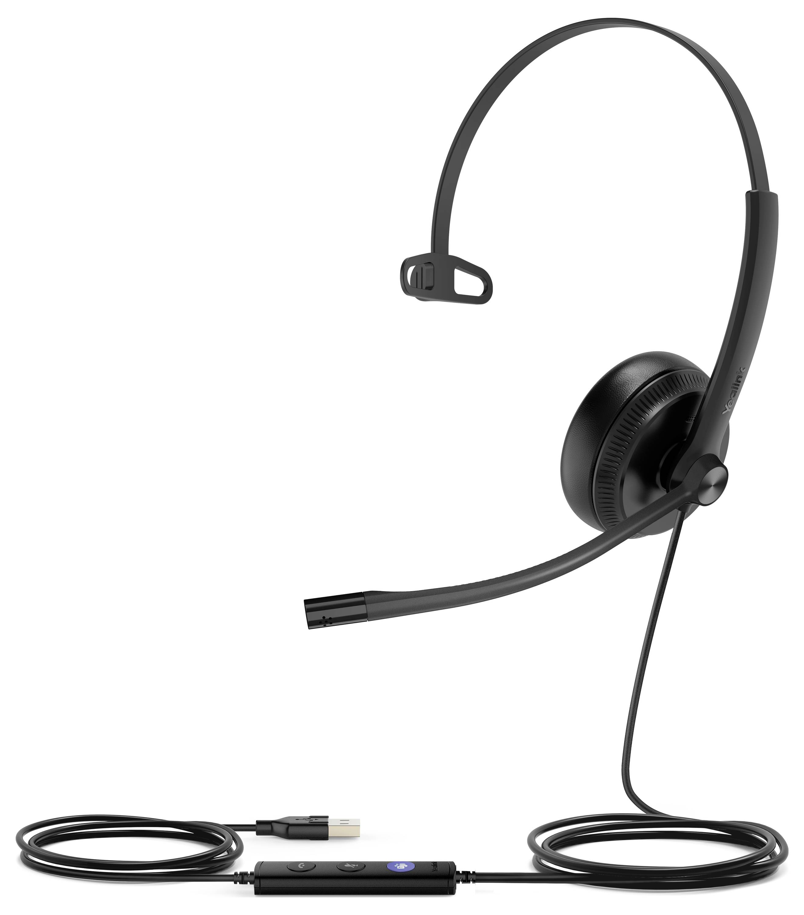 Yealink USB Headset UH34 Mono Teams On Ear Headset Schwarz