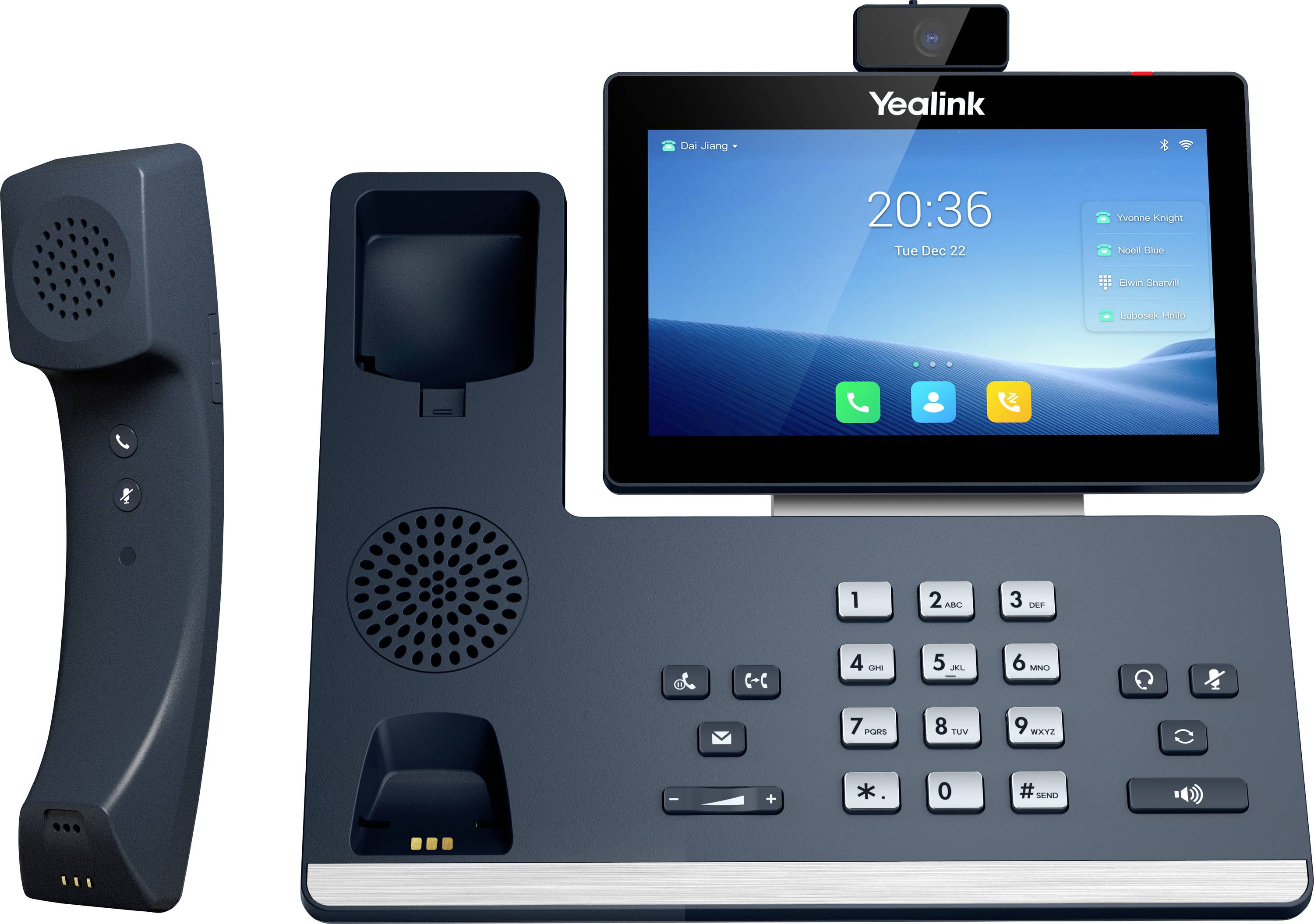 Yealink IP Telefon SIP-T58W Pro mit Kame IP-Videotelefon Grau