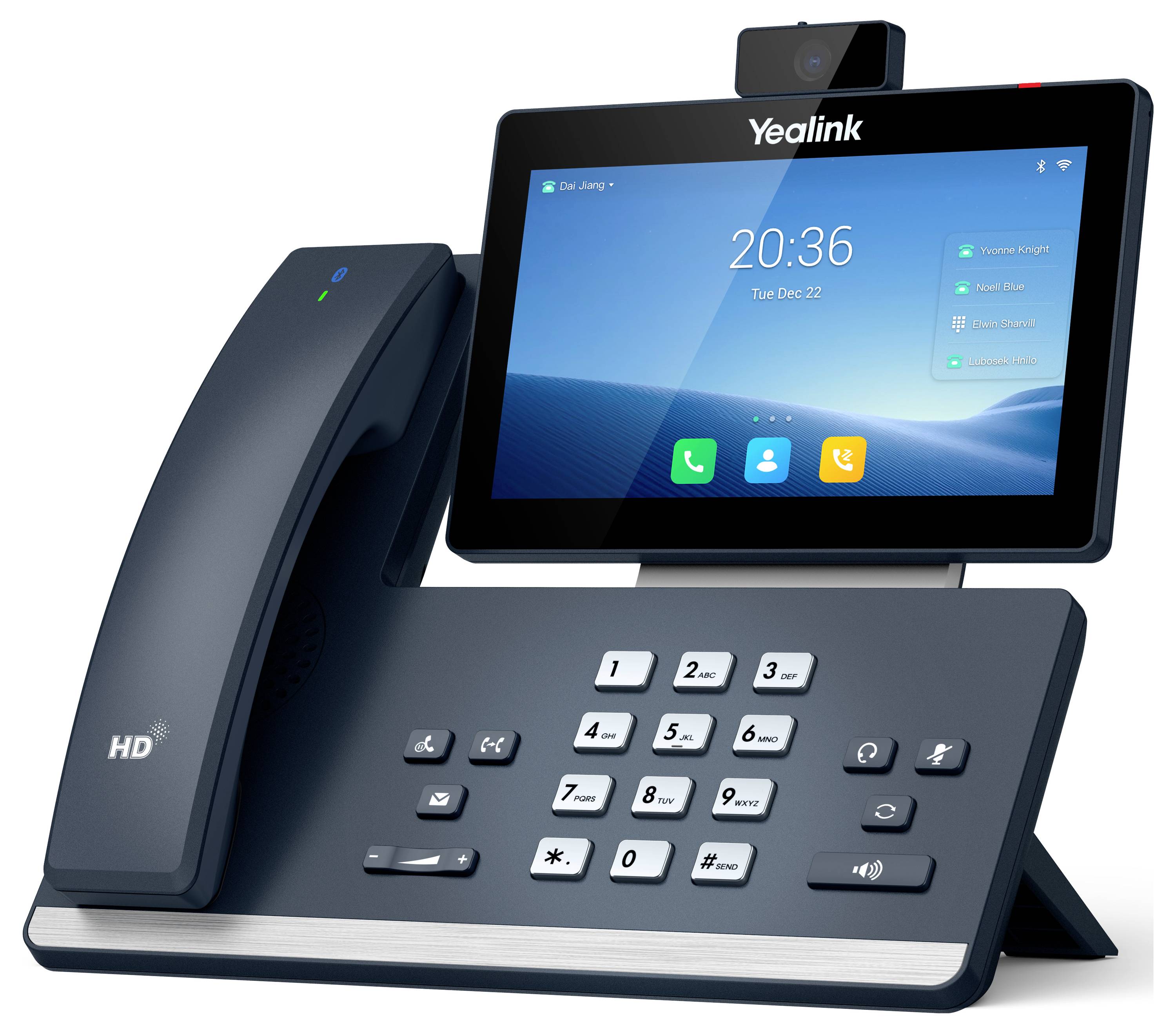 Yealink IP Telefon SIP-T58W Pro mit Kame IP-Videotelefon Grau