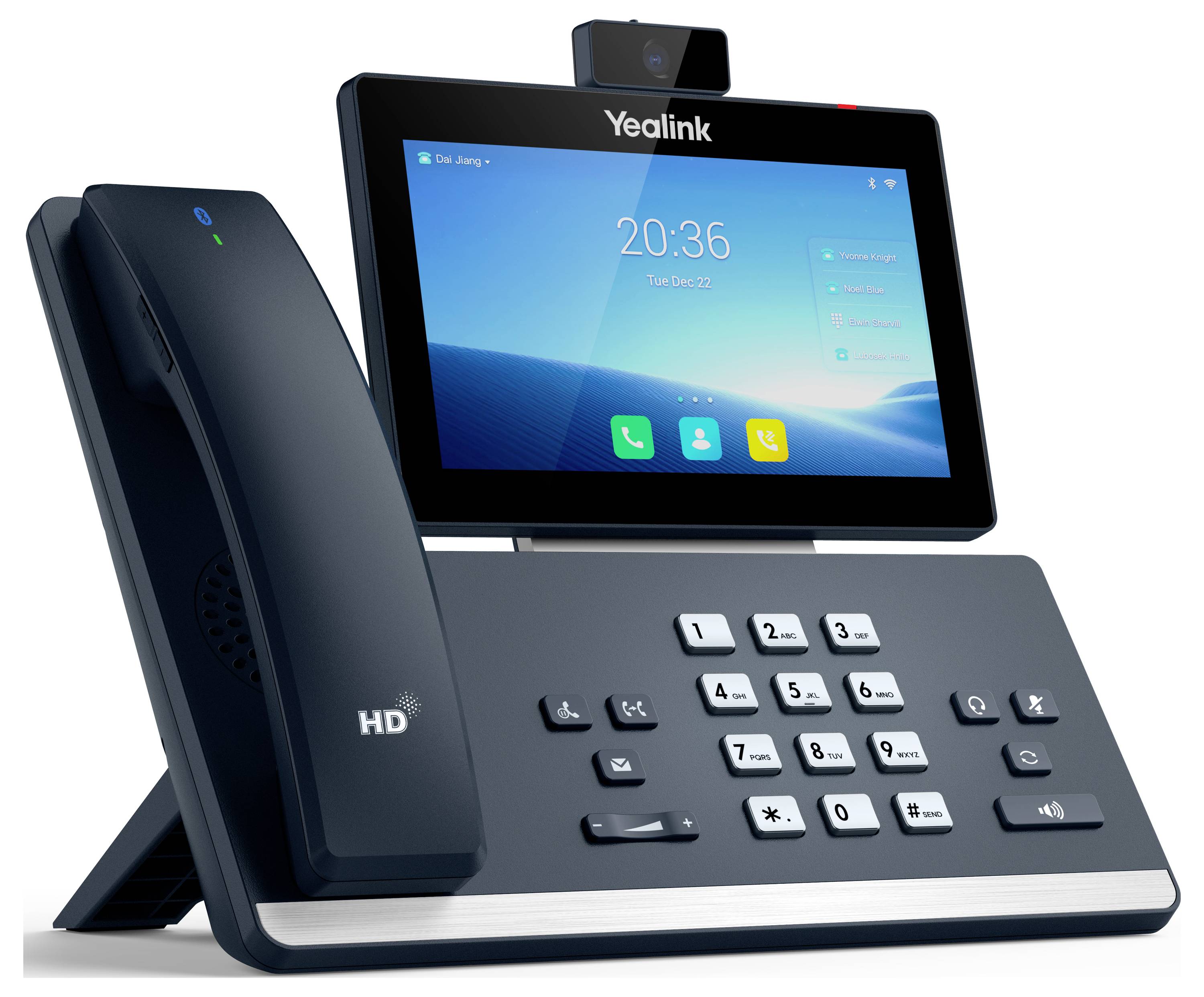 Yealink IP Telefon SIP-T58W Pro mit Kame IP-Videotelefon Grau
