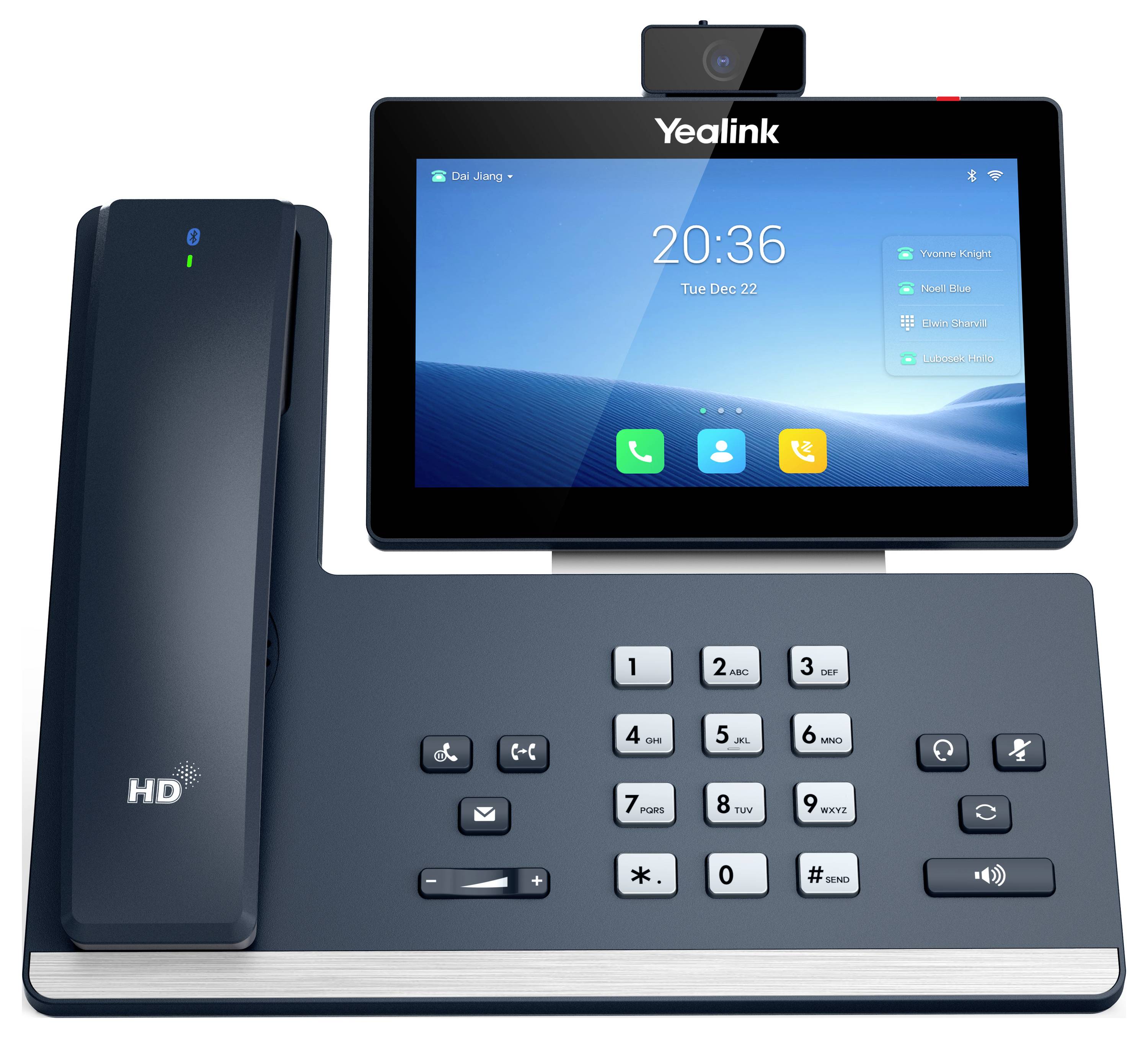 Yealink IP Telefon SIP-T58W Pro mit Kame IP-Videotelefon Grau