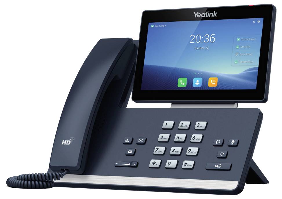 Yealink IP Telefon SIP-T58W IP-Videotelefon Grau